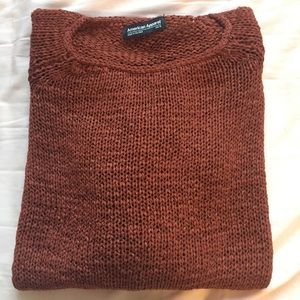 Rust Delphine tunic sweater